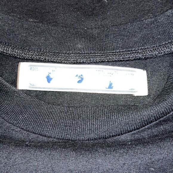 NWT OFF-WHITE SOLID COLOR NON FICTION T-SHIRT Black Small - Host Pick❣️ - Picture 9 of 13
